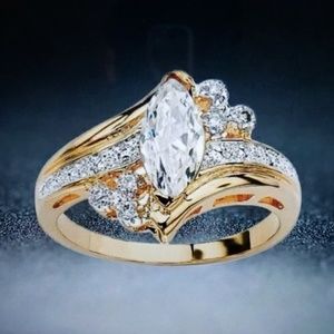 Women's Marquise Cut CZ Ring